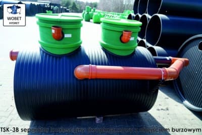  GOOD SOLUTION - What separator will be useful for a car wash or a parking lot?